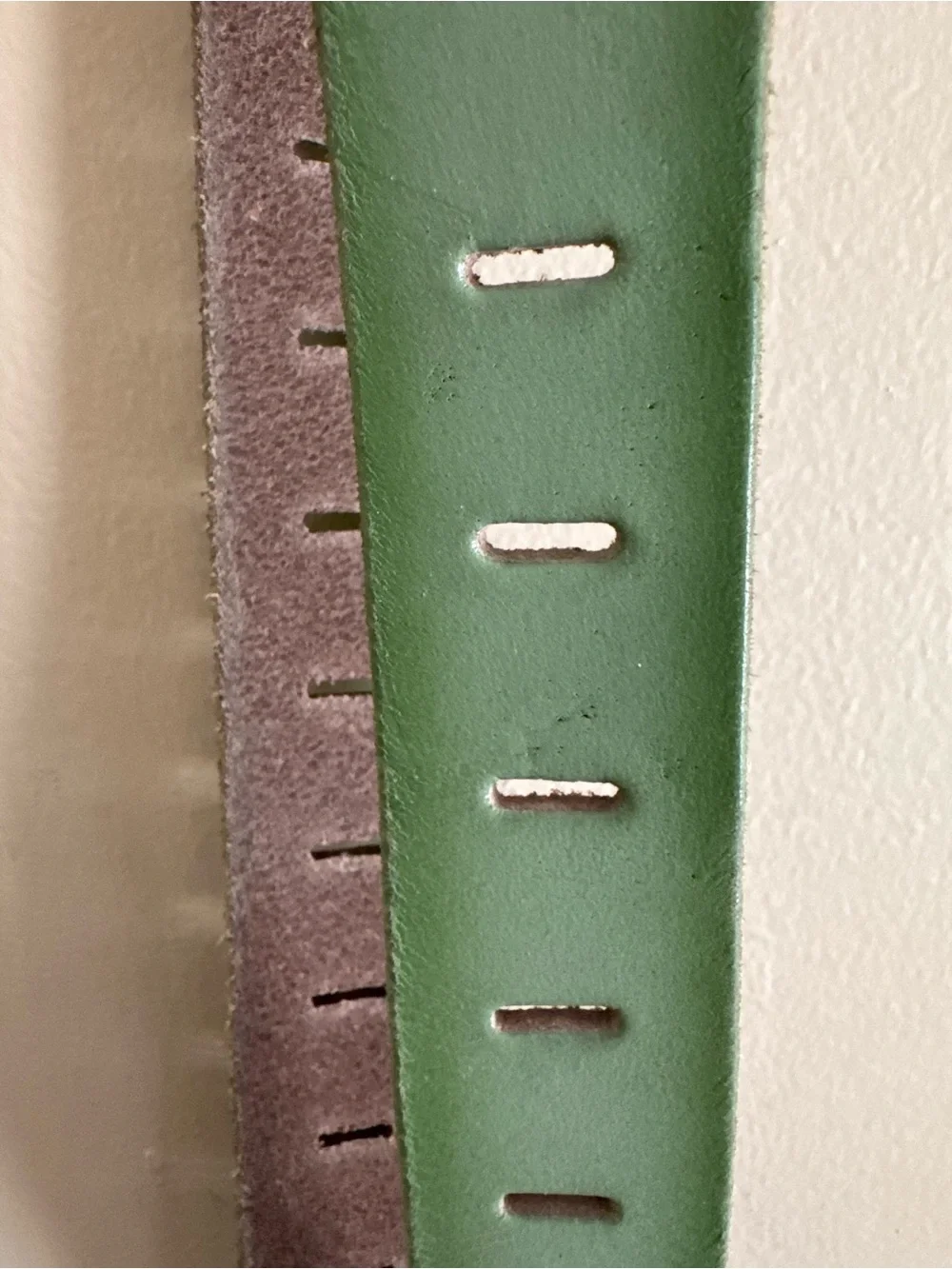 Free People Sage Green Leather Belt with Antiqued Metal Buckle S/M